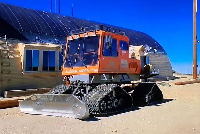 A Tucker Terra Sno-cat dozer used by the heavy industrial industry